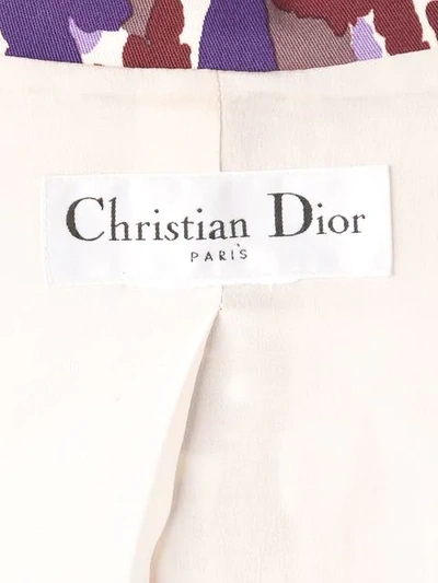 Pre-owned Dior Christian  Vintage 古着短款印花夹克 - 粉色 In Purple