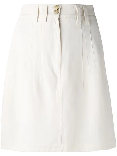 Pre-owned Jil Sander Vintage A-line Skirt In Neutrals