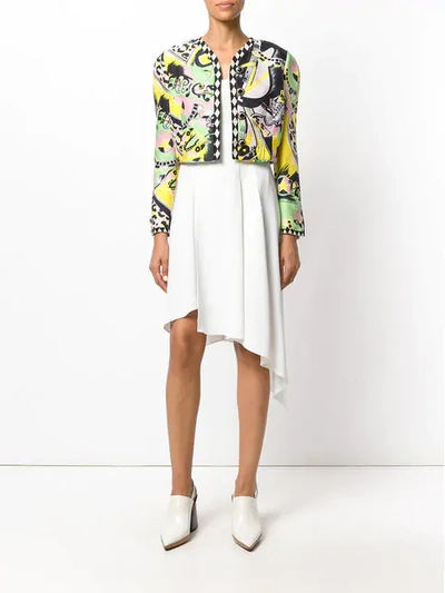 Shop Versace Haute Couture Printed Jacket - Multicolour