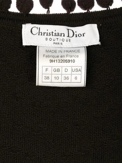 Pre-owned Dior 2000s  Knitted Vest Top In Brown