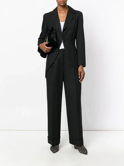 Pre-owned John Galliano Jacket And Trouser Suit In Black