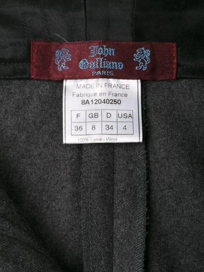 Pre-owned John Galliano Tailored Trousers In Grey