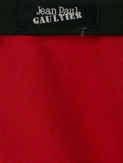 Pre-owned Jean Paul Gaultier Vintage Minirock Mit Querstreifen In Black
