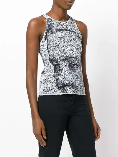 Pre-owned Jean Paul Gaultier Vintage Printed Top In Black