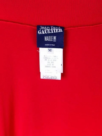 Pre-owned Jean Paul Gaultier Vintage Asymmetrischer Rock In Red