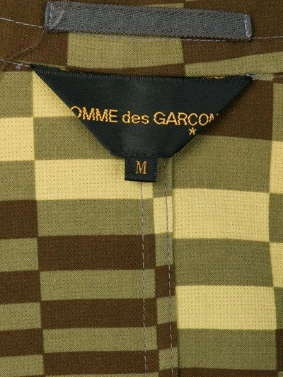 Pre-owned Comme Des Garçons Geometric Trim Blazer In Grey