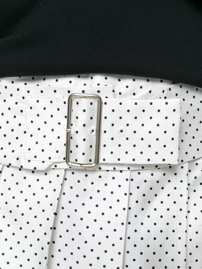 Pre-owned Comme Des Garçons Minirock Mit Punkten In White