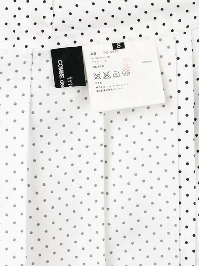 Pre-owned Comme Des Garçons Minirock Mit Punkten In White