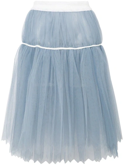 Pre-owned Comme Des Garçons Midi Tutu Skirt In Blue