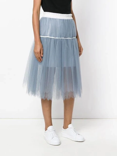 Pre-owned Comme Des Garçons Midi Tutu Skirt In Blue