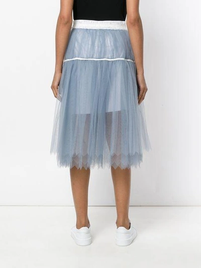 Pre-owned Comme Des Garçons Midi Tutu Skirt In Blue
