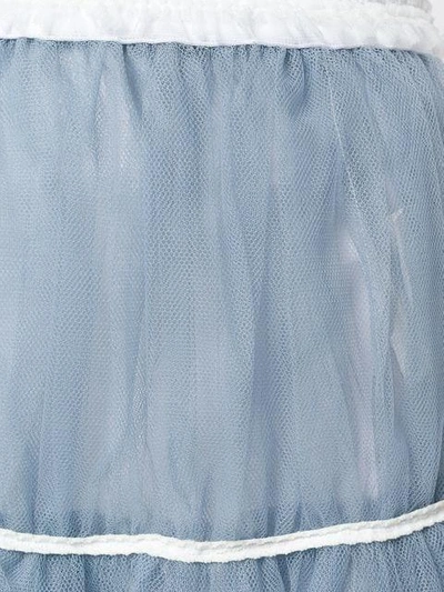 Pre-owned Comme Des Garçons Midi Tutu Skirt In Blue