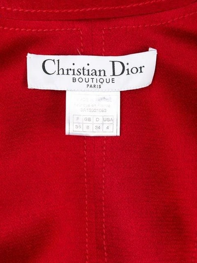 Pre-owned Dior  Contrast Collar Reversible Jacket In Black