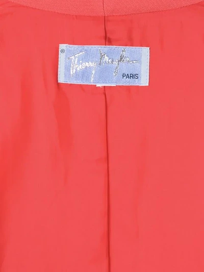 Pre-owned Mugler Fitted Jacket In Red