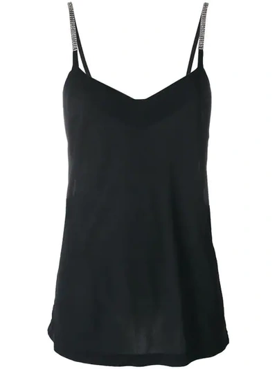 Pre-owned Saint Laurent Embellished Top In Black