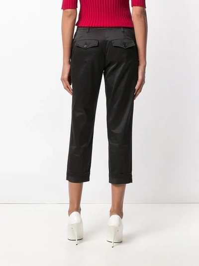 Pre-owned Prada Cropped Trousers In Black