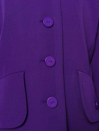 Pre-owned Saint Laurent Single Breasted Jacket In Purple