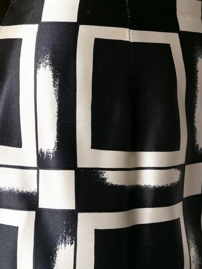 Pre-owned Versace Optical Print Mini Skirt - Black