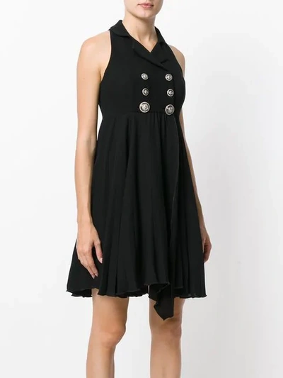 Shop Versace Vintage Gianni  Buttoned Dress - Black