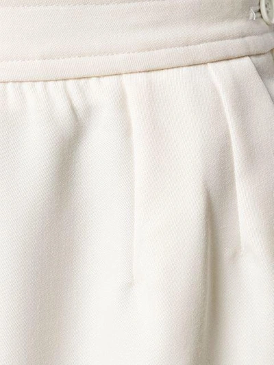 Pre-owned Saint Laurent Straight Skirt In White
