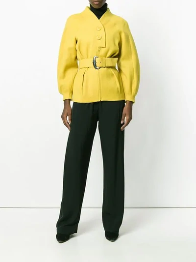 Shop Mugler Thierry  Vintage  Jacket - Yellow
