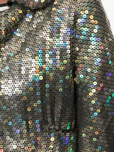 Pre-owned Comme Des Garçons 2000s Sequinned Cropped Jacket In Metallic