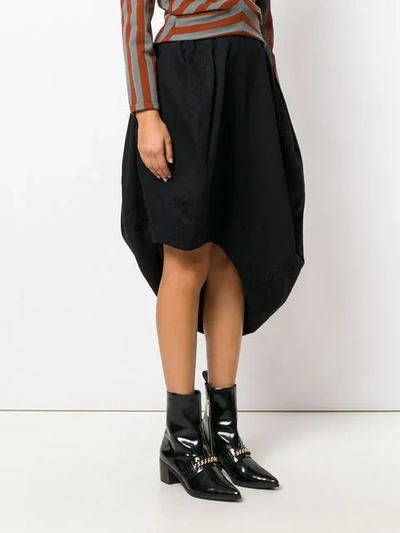 Pre-owned Comme Des Garçons Asymmetrischer Ballonrock In Black
