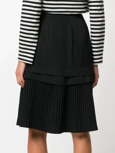 Pre-owned Comme Des Garçons Rock Mit Plissee In Black