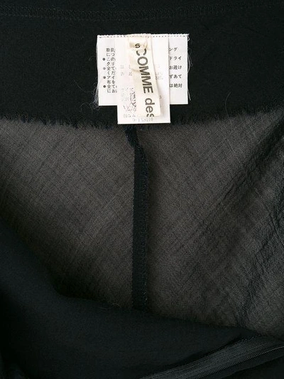 Pre-owned Comme Des Garçons Hochsitzender Rock In Black