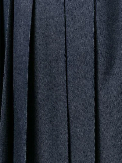 Pre-owned Comme Des Garçons 1997 Asymmetric Braced Skirt In Blue