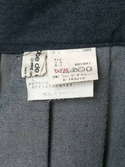 Pre-owned Comme Des Garçons 1997 Asymmetric Braced Skirt In Blue
