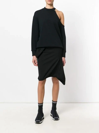 Pre-owned Comme Des Garçons Rock Im Lagen-look In Black