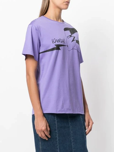 Pre-owned Kansai Yamamoto Vintage Kansai Logo T-shirt In Purple