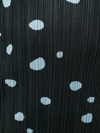 Pre-owned Issey Miyake Pleated Polka Dots Dress In Multicolour