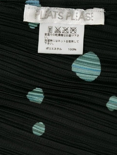 Pre-owned Issey Miyake Pleated Polka Dots Dress In Multicolour
