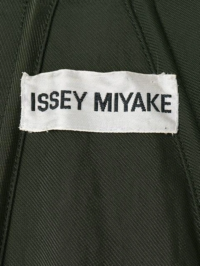 Pre-owned Issey Miyake Umbrella Cape Coat In Green
