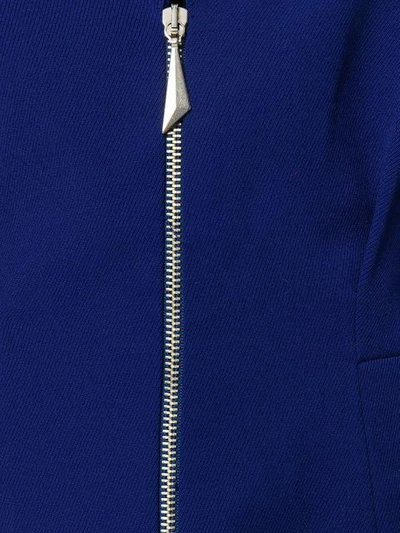 Pre-owned Mugler Semi-peplum Fitted Jacket In Blue