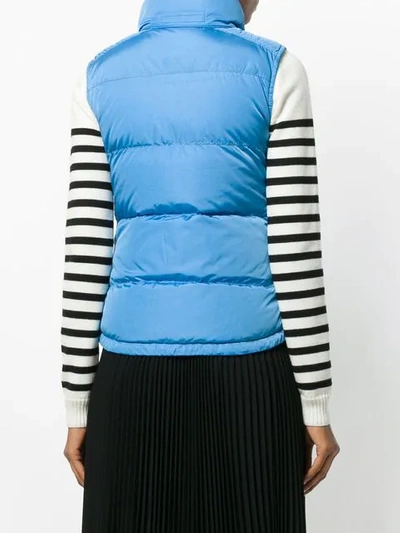 Pre-owned Prada Sleeveless Zipped Vest In Blue