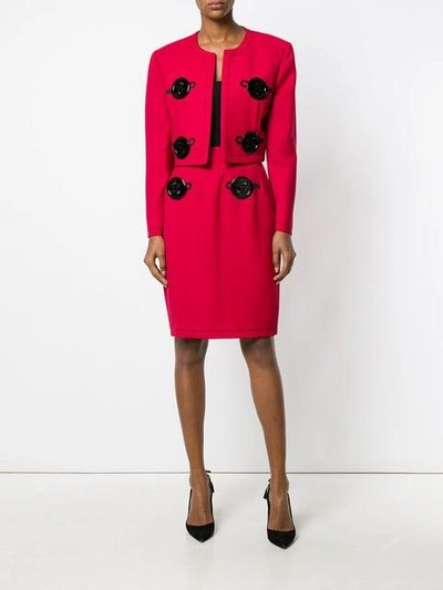 Pre-owned Moschino Vintage Two-piece Suit In Red