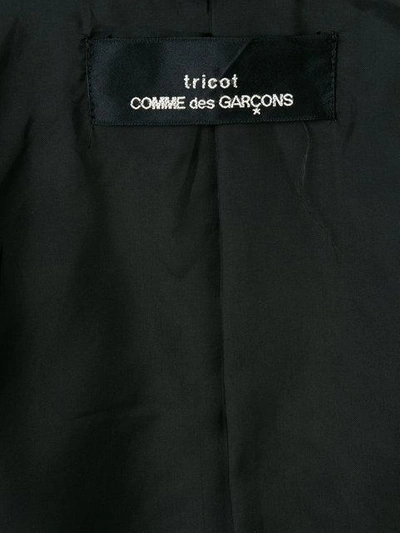 Pre-owned Comme Des Garçons Tricot Jacquard Jacket In Black