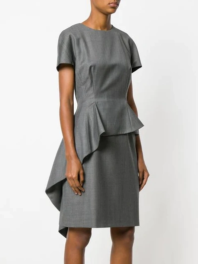 Pre-owned Dior  Structured Dress In Grey