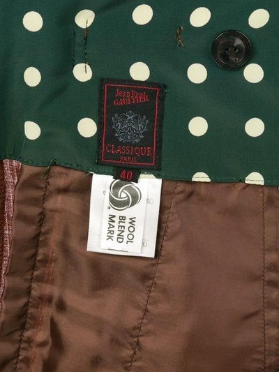 Pre-owned Jean Paul Gaultier Vintage High Waist Striped Trousers In Brown