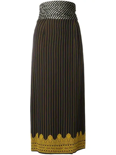 Pre-owned Jean Paul Gaultier Vintage Rock Mit Nadelstreifen In Blue
