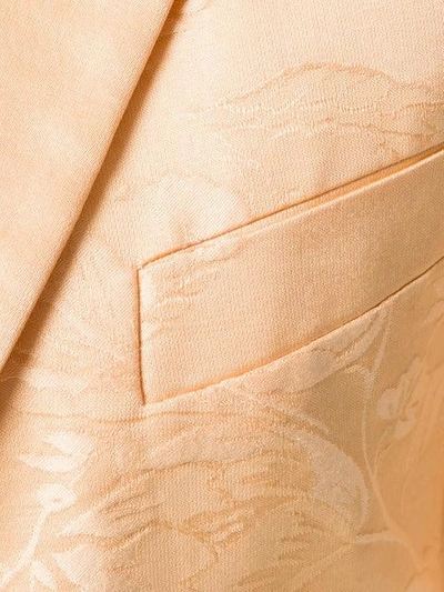 Pre-owned Jean Paul Gaultier Vintage Floral Jacquard Blazer In Pink