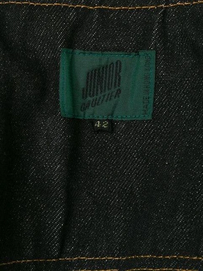 Pre-owned Jean Paul Gaultier Vintage Denim Waistcoat In Black