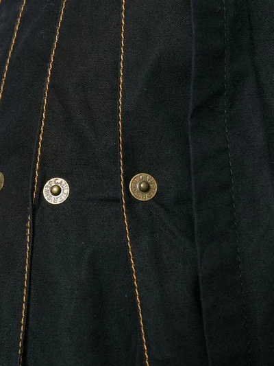 Pre-owned Jean Paul Gaultier Vintage Suspenders Pleated Skirt In Black