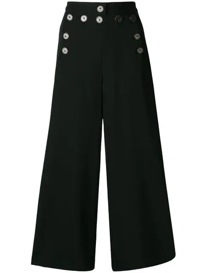 Pre-owned Jean Paul Gaultier Vintage Sailor Trousers In Black