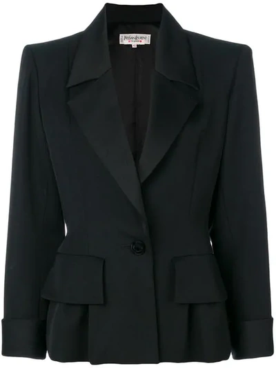 Pre-owned Saint Laurent Structured Jacket In Black