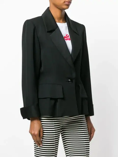 Pre-owned Saint Laurent Structured Jacket In Black