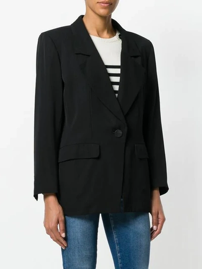 Pre-owned Saint Laurent Structured Button-up Jacket In Black